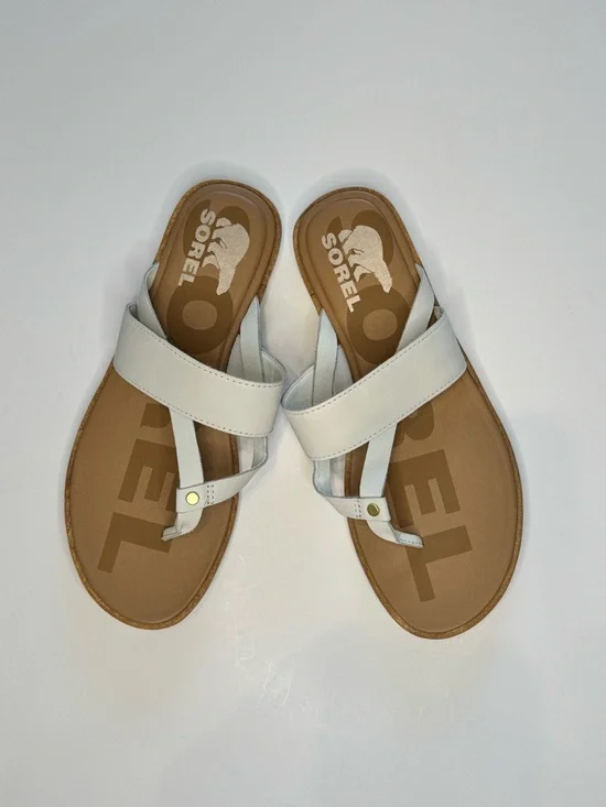 White SorelFlat Sandals - Picture 5 of 5